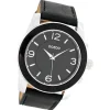 Oozoo Herren Armbanduhr Timepieces Analog Leder schwarz UOC5390A