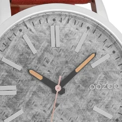 Oozoo Herren Armbanduhr Timepieces Analog Leder braun UOC9407A