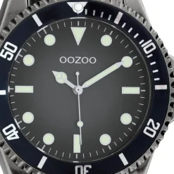 Oozoo Herren Armbanduhr Timepieces C11013 Analog Edelstahl silber UOC11013