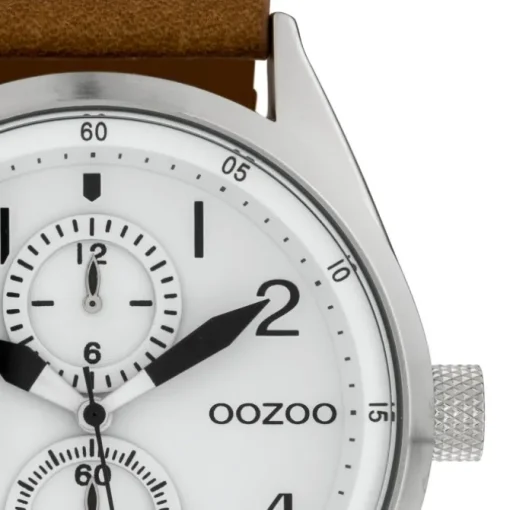 Oozoo Herren Armbanduhr Timepieces Analog Leder braun UOC10025
