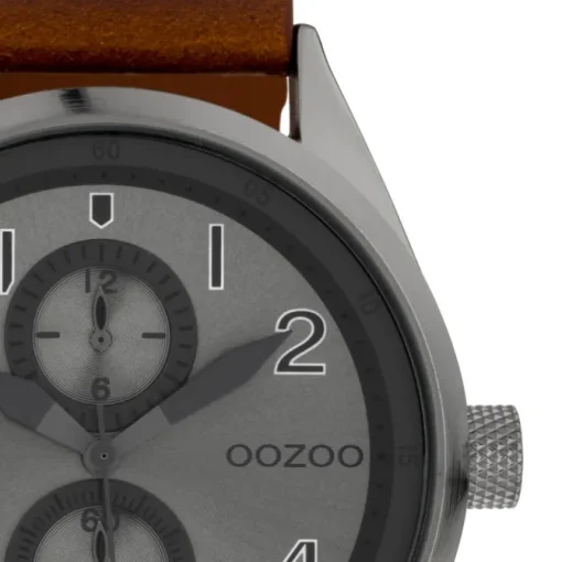 Oozoo Herren Armbanduhr Timepieces Analog Leder braun UOC10028