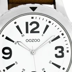 Oozoo Herren Armbanduhr Timepieces Analog Leder braun UOC6111A