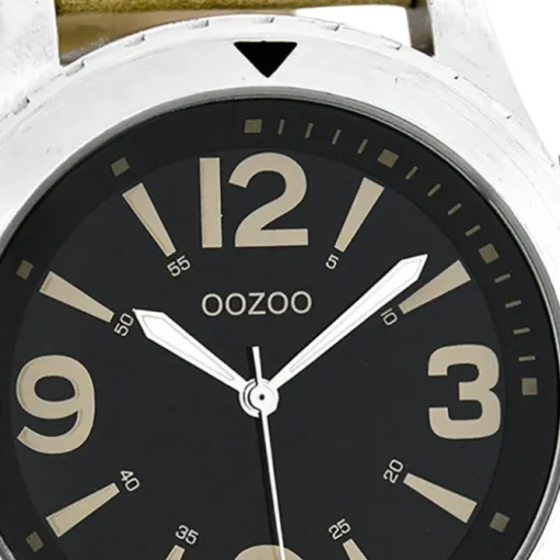 Oozoo Herren Armbanduhr Timepieces Analog Leder beige UOC6112A