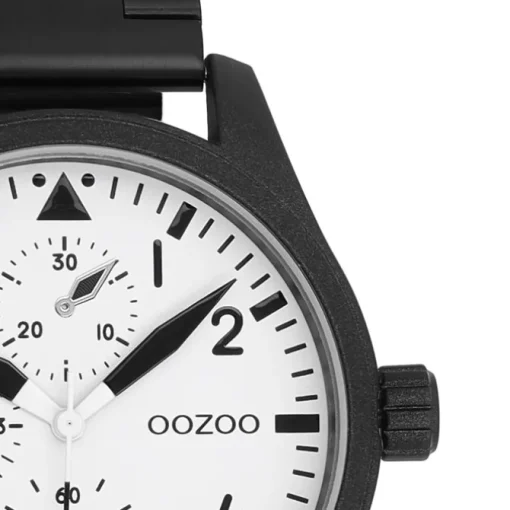 Oozoo Herren Armbanduhr Timepieces Analog Metallband schwarz UOC11508