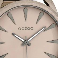 Oozoo Herren Armbanduhr Timepieces Analog Leder graubeige UOC8225A