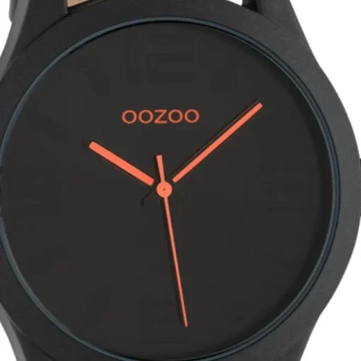 Oozoo Herren Armbanduhr Timepieces C1069 Analog Leder schwarz UOC1069