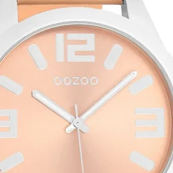 Oozoo Herren Armbanduhr Timepieces Analog Leder orange UOC1090A