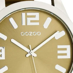 Oozoo Herren Armbanduhr Timepieces Analog Leder gelb UOC1055A