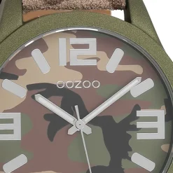 Oozoo Herren Armbanduhr Timepieces Analog Leder mehrfarbig UOC1067A