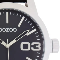 Oozoo Herren Armbanduhr Timepieces Analog Leder schwarz UOC5149A