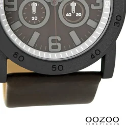 Oozoo Herren Armbanduhr Timepieces Analog Leder braun UOC8308A