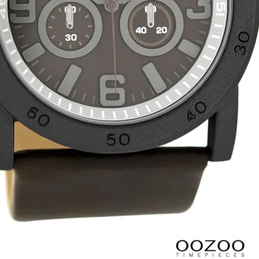 Oozoo Herren Armbanduhr Timepieces Analog Leder braun UOC8308A