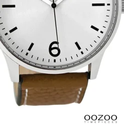 Oozoo Herren Armbanduhr Timepieces Analog Leder braun UOC9045A