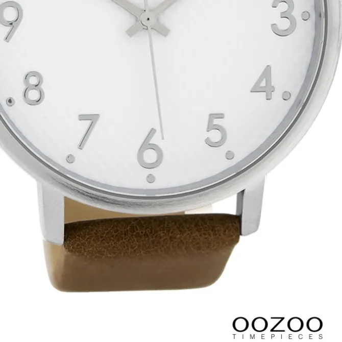 Oozoo Herren Armbanduhr Timepieces Analog Leder braun UOC9401A