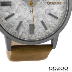 Oozoo Herren Armbanduhr Timepieces Analog Leder braun UOC9405A