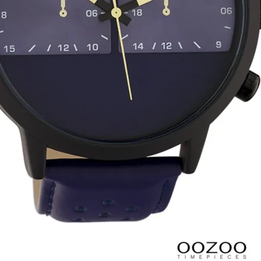 Oozoo Herren Armbanduhr Timepieces Analog Edelstahl dunkelblau UOC10515
