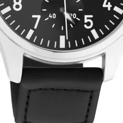 Oozoo Herren Armbanduhr Timepieces C11009 Analog Leder schwarz UOC11009