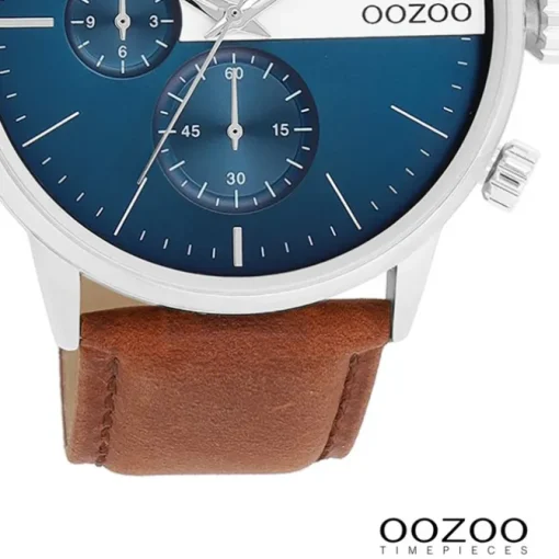 Oozoo Herren Armbanduhr Timepieces Analog Leder braun UOC11221