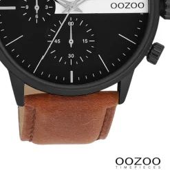Oozoo Herren Armbanduhr Timepieces Analog Leder braun UOC11223