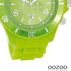 Oozoo Herren Armbanduhr Timepieces Analog Silikon grün UOC4835A