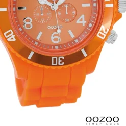 Oozoo Herren Armbanduhr Timepieces Analog Silikon orange UOC4836A