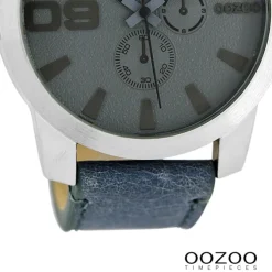 Oozoo Herren Armbanduhr Timepieces Analog Leder blau UOC6101A