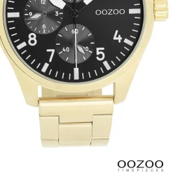Oozoo Herren Armbanduhr Timepieces Analog Metallband gold UOC11507