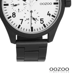 Oozoo Herren Armbanduhr Timepieces Analog Metallband schwarz UOC11508