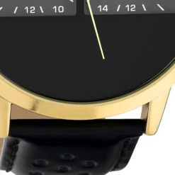 Oozoo Herren Armbanduhr Timepieces C10516 Analog Leder schwarz UOC10516