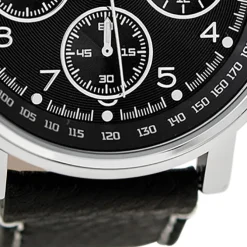 Oozoo Herren Armbanduhr Timepieces C9459A Analog Leder schwarz UOC9459A