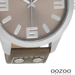 Oozoo Herren Armbanduhr Timepieces Analog Leder braun UOC1014A
