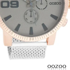 Oozoo Herren Armbanduhr Timepieces Analog Metall silber UOC9437A