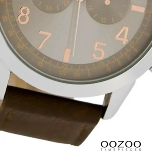 Oozoo Herren Armbanduhr Timepieces C6885 Quarzwerk Leder braun UOC6885