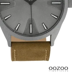 Oozoo Herren Armbanduhr Timepieces Analog Leder braun UOC10022