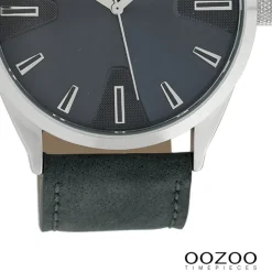 Oozoo Herren Armbanduhr Timepieces Analog Leder blau UOC10023