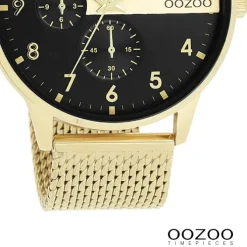 Oozoo Herren Armbanduhr Timepieces Analog Metall gold UOC11302