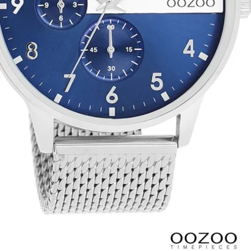 Oozoo Herren Armbanduhr Timepieces Analog Metall silber UOC11300