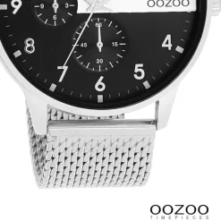 Oozoo Herren Armbanduhr Timepieces Analog Metall silber UOC11301