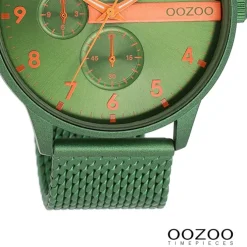 Oozoo Herren Armbanduhr Timepieces Analog Metall grün UOC11303