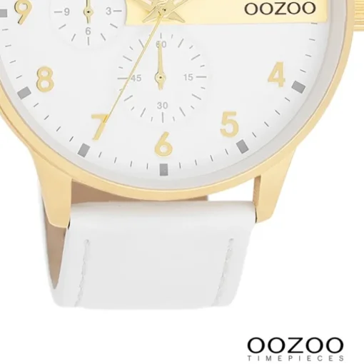 Oozoo Herren Armbanduhr Timepieces Analog Metall weiß UOC11305