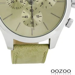 Oozoo Herren Armbanduhr Timepieces Analog Leder beige UOC7060A