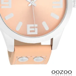 Oozoo Herren Armbanduhr Timepieces Analog Leder orange UOC1090A