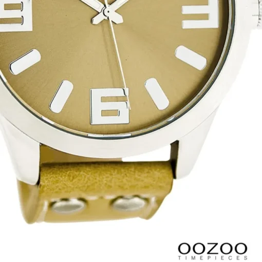 Oozoo Herren Armbanduhr Timepieces Analog Leder gelb UOC1055A