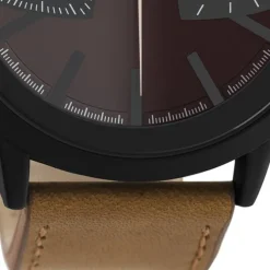 Oozoo Herren Armbanduhr Timepieces C10806 Analog Leder braun UOC10806