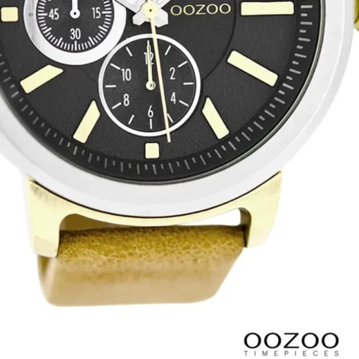 Oozoo Herren Armbanduhr Timepieces Analog Leder gelb UOC6065A