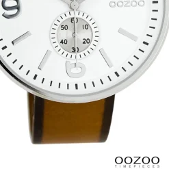Oozoo Herren Armbanduhr Timepieces Analog Leder braun UOC7076A