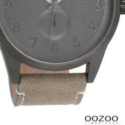 Oozoo Herren Armbanduhr Timepieces Analog Leder braun UOC8223A