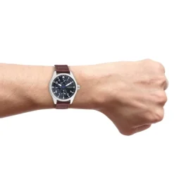 Oozoo Herren Armbanduhr Timepieces C11006 Analog Leder braun UOC11006