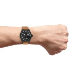 Oozoo Herren Armbanduhr Timepieces C11007 Analog Leder orange UOC11007