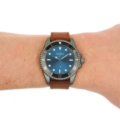 Oozoo Herren Armbanduhr Timepieces Analog Leder braun UOC11116